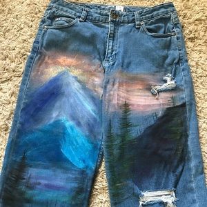 Hand Painted Jeans